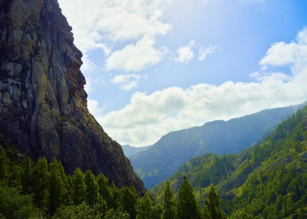 landscape on la gomera, canary islands