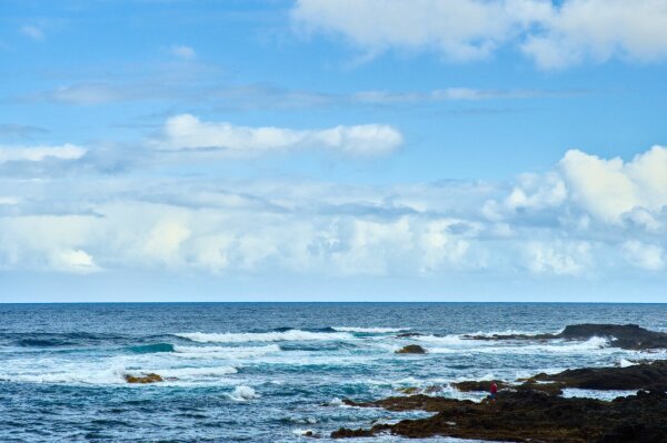 Atlantic coast at punta del hidalgo, tenerife