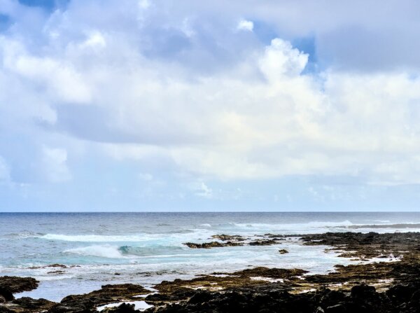 View of the Atlantic Ocean at punta del hidalgo, tenerife