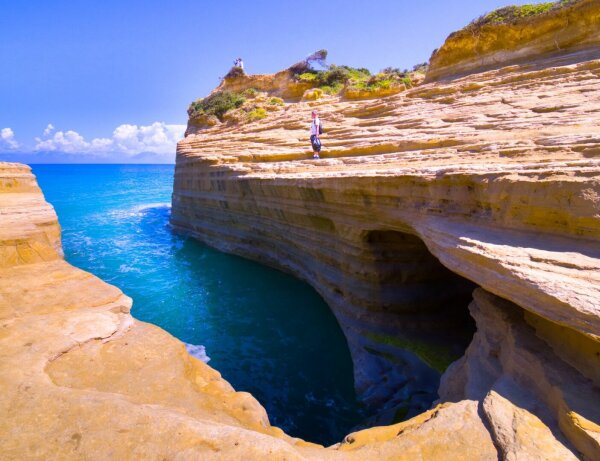 Rocky Beach canal d'amour in sidari, corfu