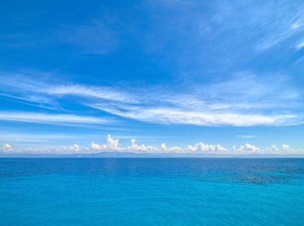 View of the ionian sea, seen from paxos