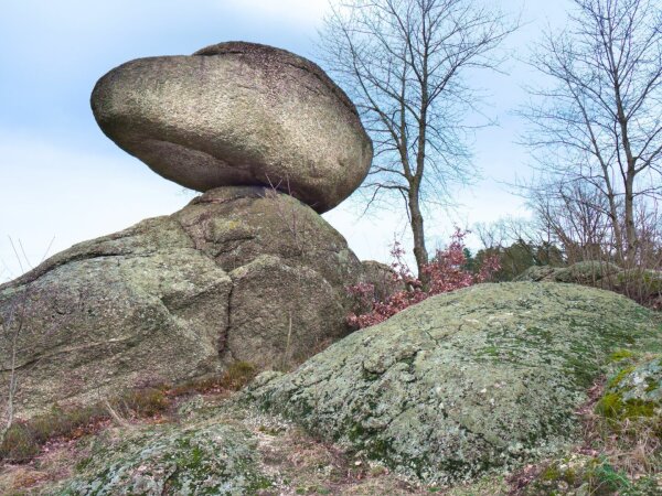 The rock formation schwammerling near rechberg, upper austria