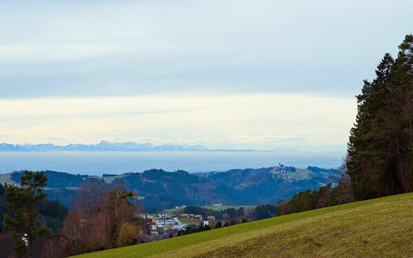 Landscape in the naturpark mühlviertel near rechberg, upper austria