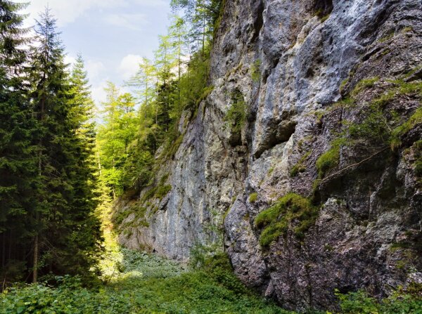 Through the grosser kesselgraben down from the raxalpe to the höllental, lower austria