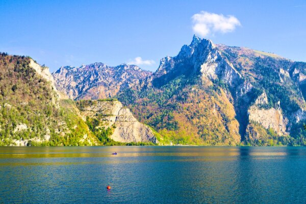 Lake traunsee, upper austria