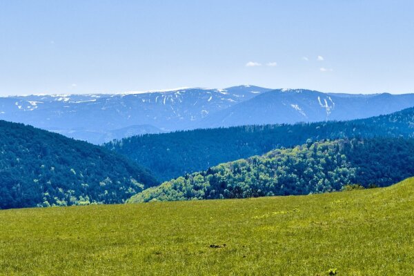 Alpine landscape near puchberg am schneeberg, lower austria