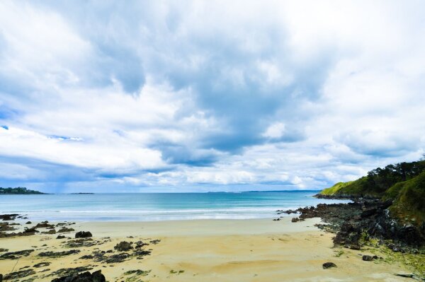 Beach in britanny, france