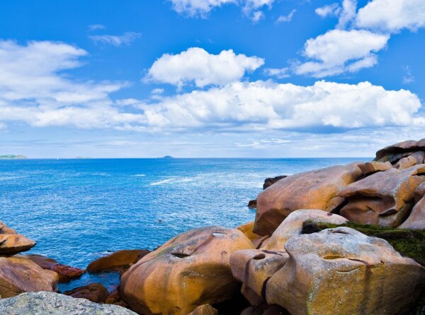 Cote de granit rose, bretagne