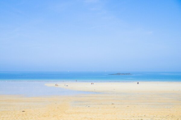 Beach in Saint Malo, Bretagne