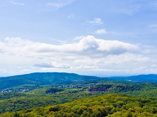 View of the wienerwald from the josefswarte near Perchtoldsdorf