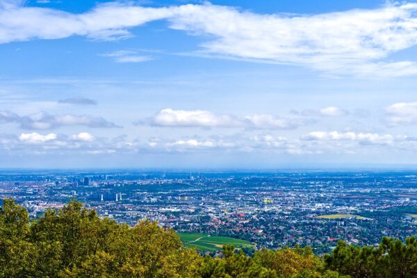 View of vienna from the josefswarte near Perchtoldsdorf