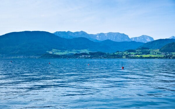 Lake traunsee seen from the east shore