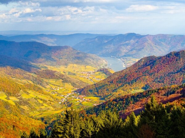 View from the naturparkhaus jauerling, lower austria